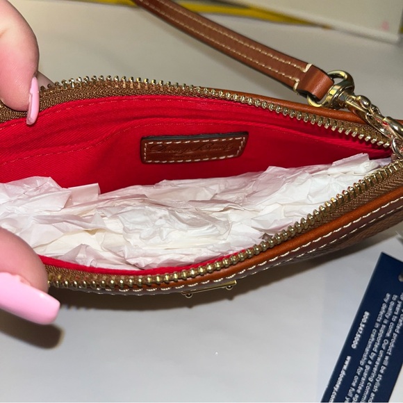 Dooney & Bourke Carmel Pebble Grain Large Slim Wristlet - Picture 5 of 11